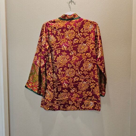 NWOT Oscar de la Renta Floral Print Pajama Set Size Small - Picture 4 of 7